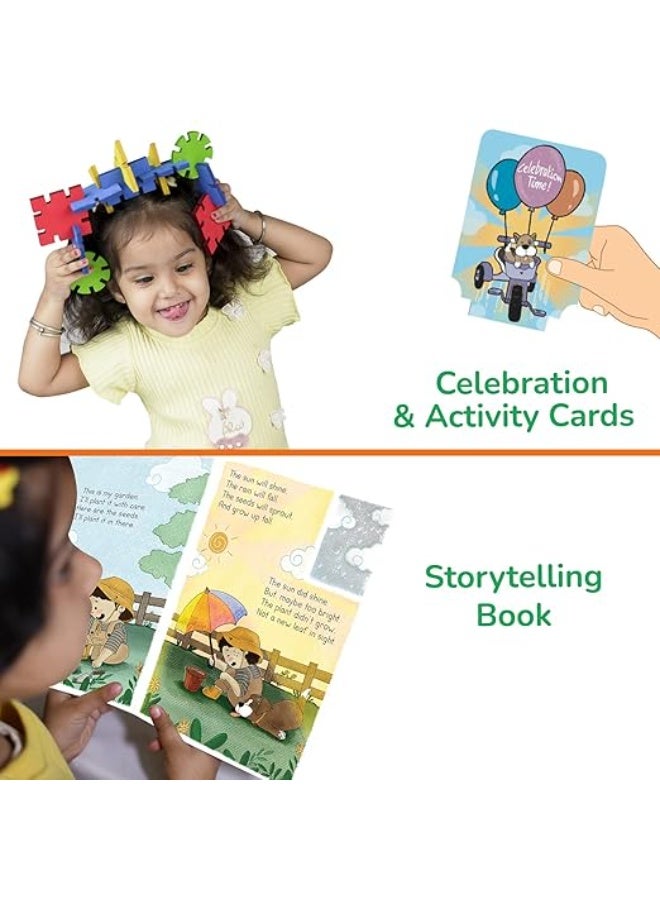 سمارتيفيتي مجموعة بناء الذكاء الاصطناعي الذكية للأطفال من 4 إلى 8 سنوات | لعبة مثالية لتنمية المهارات الاجتماعية والعاطفية المبكرة للأولاد والبنات من عمر 4-5-6-7 سنوات | لعبة أنشطة تعليمية | من صنع خريجي معهد IIT دلهي، متعددة الألوان - Image 2